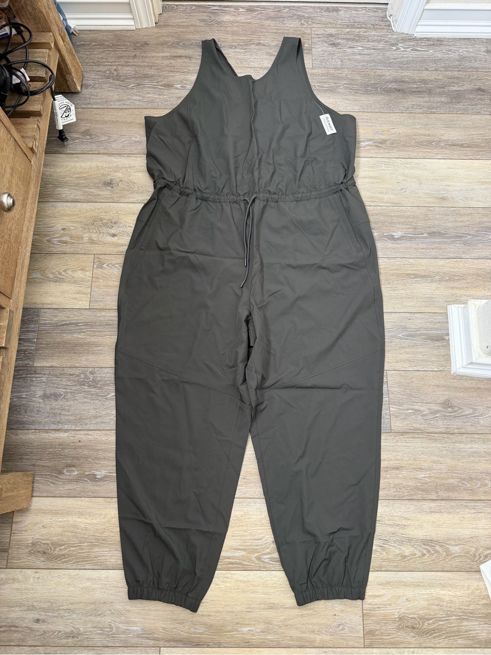 NWT Old Navy Athletic Classic Olive Utility Jumpsuit Sz XXL